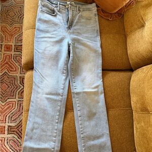 Good American Light Blue Straight Leg Jeans